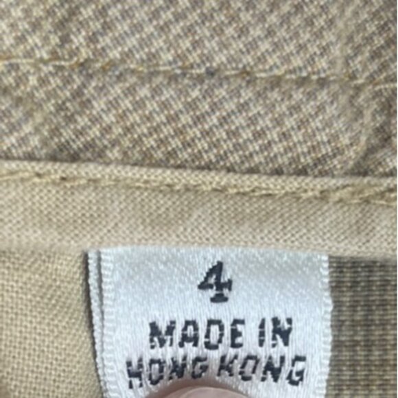 Talbots Petites Cropped Pants Womens 4P Beige Stretch - Picture 7 of 8